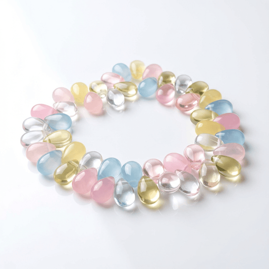 Pastel Heart Beaded Bracelet – Candy Clouds Collection