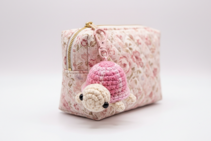 Crochet Turtle Keychain – Handmade Plush Bag Charm
