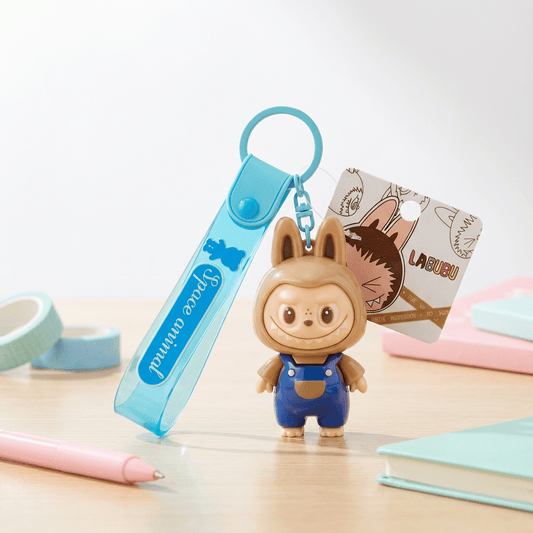 🌟 Labubu Monster Series Keychain – Blue Edition