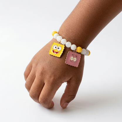 Sponge Bob & Patrick Cartoon Charm Beaded Kid Bracelet