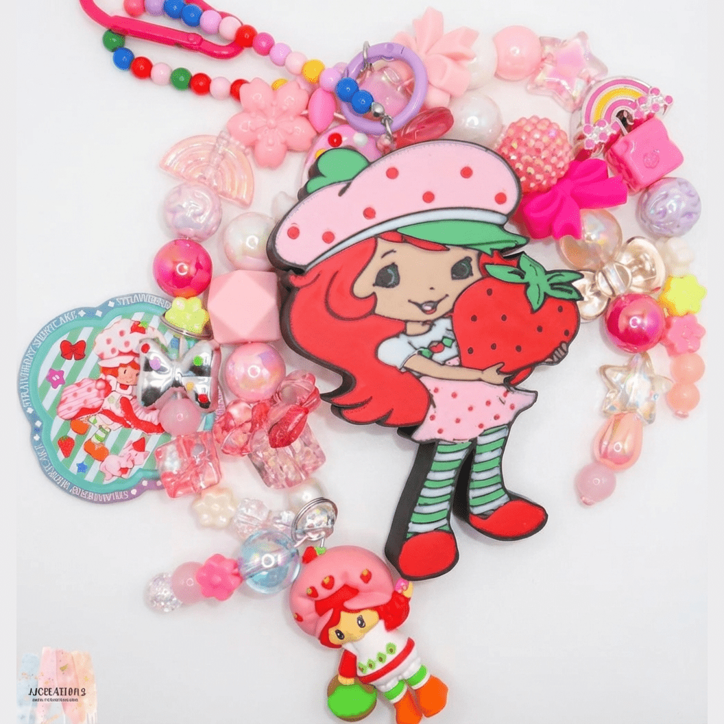 Strawberry Shortcake Inspired Bag Charm Set – JJCREATIONZ