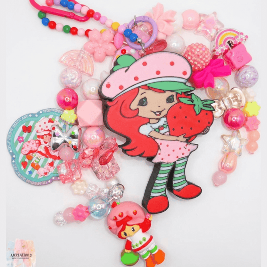Strawberry Shortcake Inspired Bag Charm Set – JJCREATIONZ