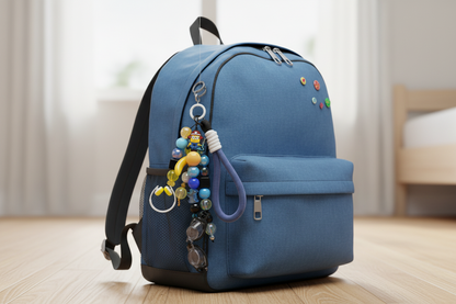 Minion-Themed Beaded Wristlet Keychain – Fun & Functional 💙✨