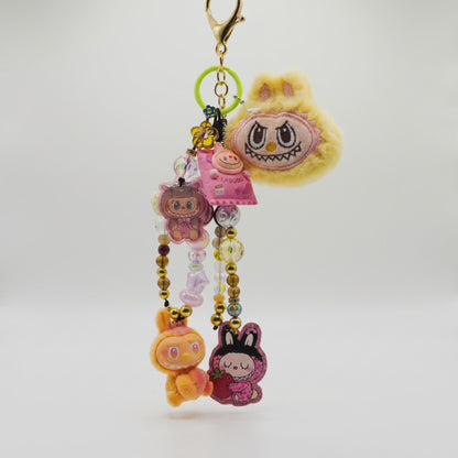 Labubu-themed Plush Charm Keychain – Cute & Cozy Edition 💖