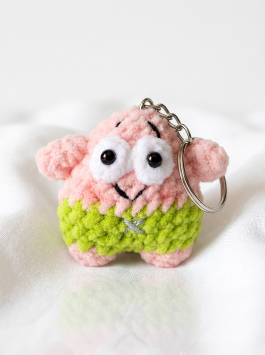 Handmade Crochet Starfish Keychain – Cute Amigurumi Sea Charm
