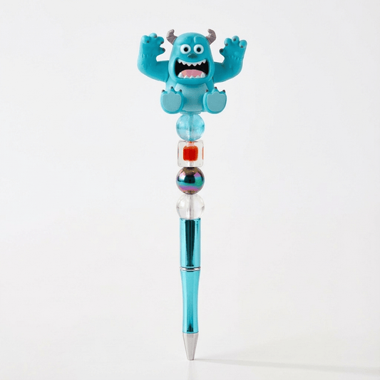 💙 Monster-Themed Beaded Pen – Cute, Quirky & Perfect for Collectors! 💙