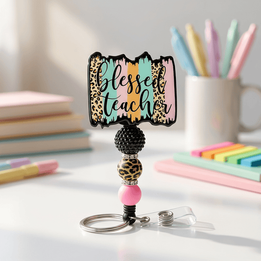 Blessed Teacher Badge Reel