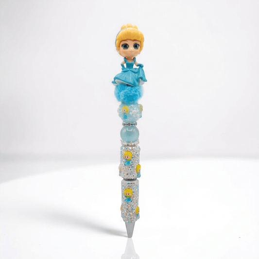 ✨ Cinderella Crystal Pen – Sparkly Princess Bead Pen ✨