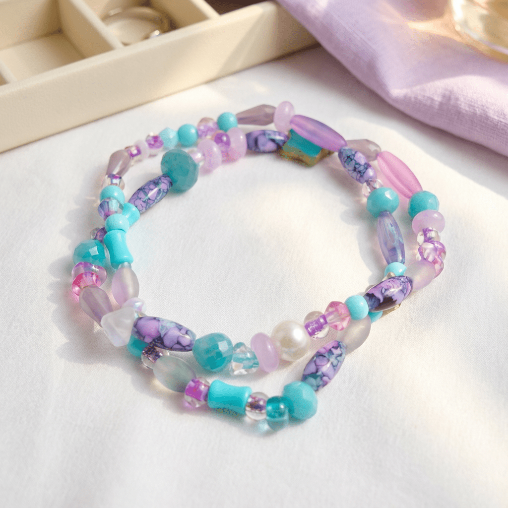 Handmade Beaded Bracelet Set – Mermaid Magic Collection